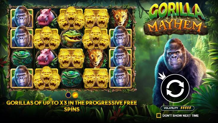 Gorilla Mayhem Slot — main hero banner at Mr Punter Casino