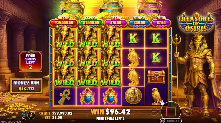Treasures of Osiris — main hero banner at Mr Punter Casino